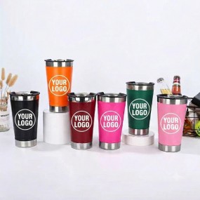 Dubbelwandige thermosbekers bedrukken | Eigen logo